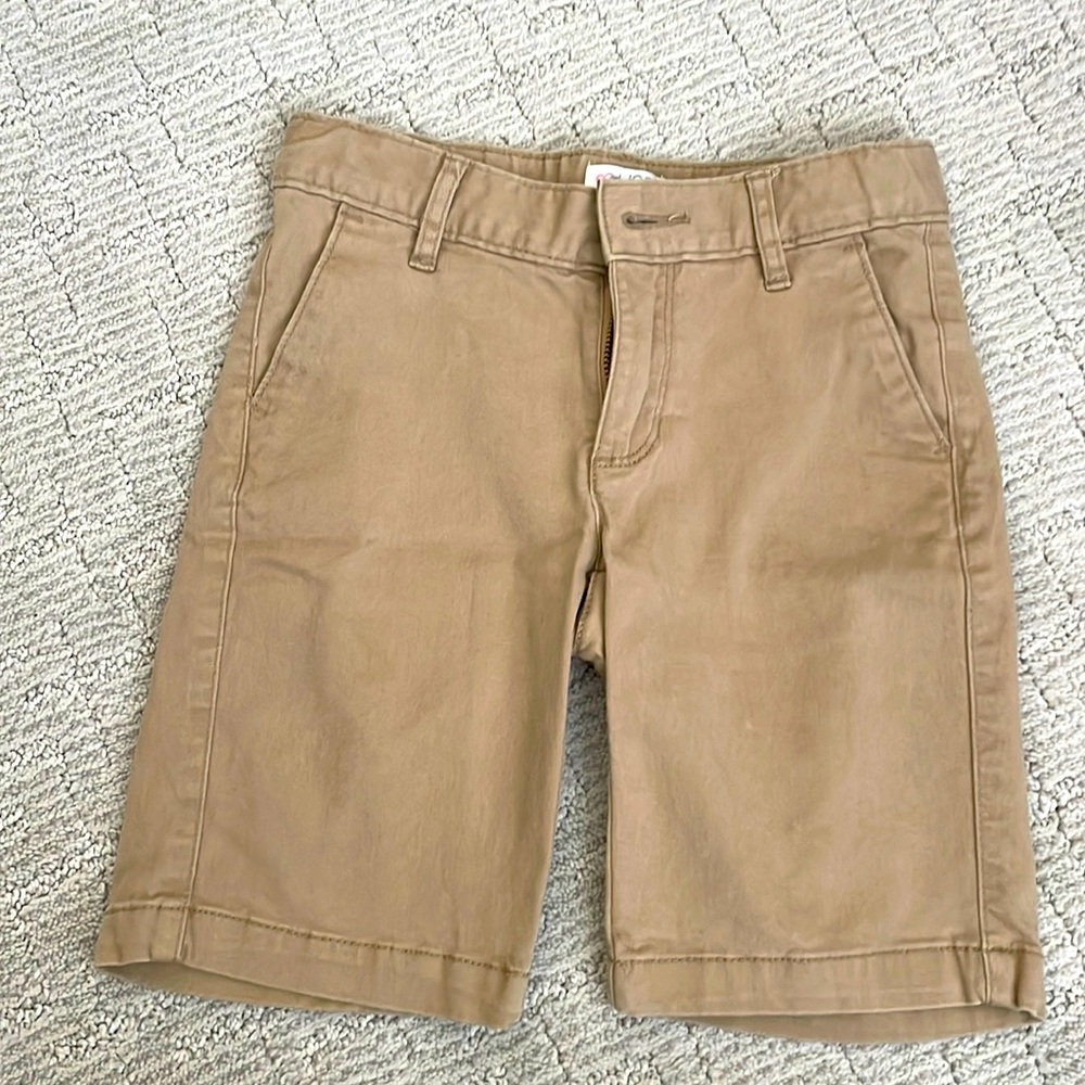 Girls Tan Bermuda Uniform Shorts Size 6